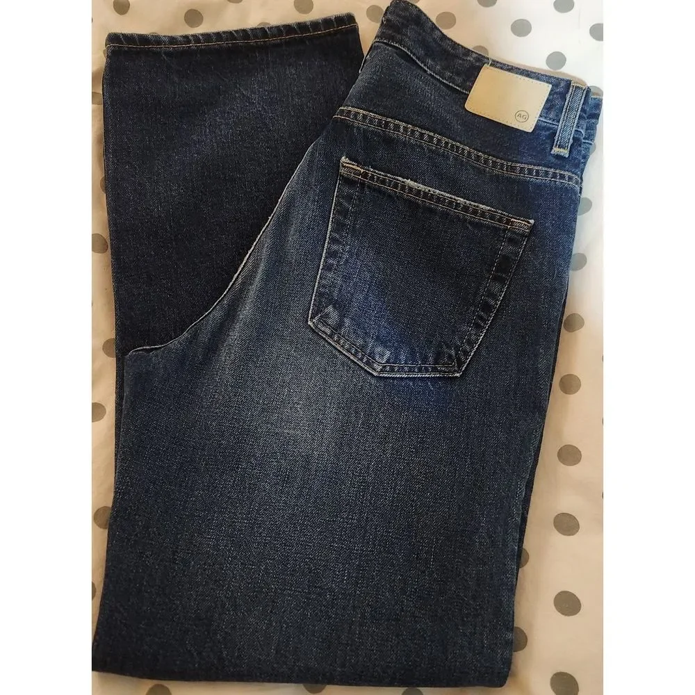 AG Adriano Goldschmied Women's High Rise Jeans in Dark Blue - Picture 12 of 16